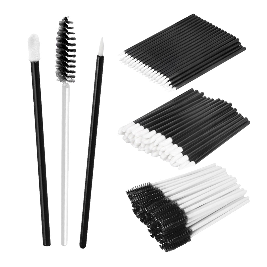 Maxbell 150pcs Disposable Makeup Brushes Tool Eyeliner Lip Eyelash Mascara Wands Applicator Accessories