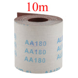 Maxbell 10m x 100mm 180 Grit Water Proof Emery Cloth Sanding Paper for Metalworking