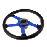 Maxbell 360mm Aluminum Alloy Marine Steering Wheel 4 Spoke 3/4'' Key Way Tapered with Black Foam Grip - Boat Steering Wheel