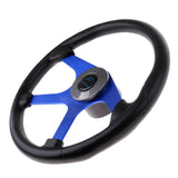 Maxbell 360mm Aluminum Alloy Marine Steering Wheel 4 Spoke 3/4'' Key Way Tapered with Black Foam Grip - Boat Steering Wheel