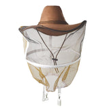 Maxbell Beekeeping Garden Cow Boy Hat Anti Mosquito Bee Veil Head Breathable Guard