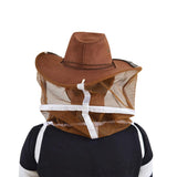 Maxbell Beekeeping Garden Cow Boy Hat Anti Mosquito Bee Veil Head Breathable Guard