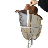Maxbell Beekeeping Garden Cow Boy Hat Anti Mosquito Bee Veil Head Breathable Guard