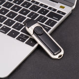 Maxbell Metal and PU Leather USB 2.0 Flash Memory Drive Stick Pen Thumb U Disk For Data Storages 16GB Black
