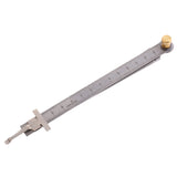 Maxbell 0-15mm Welding Taper Feeler Gauge Gage Depth Ruler Stainless Steel Gap Hole