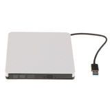 Maxbell External USB3.0 DVD ROM Super Driver CD Burner for PC Desktop Plug and Play White