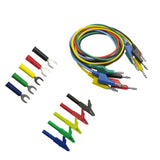 Maxbell 4mm Banana To Banana Test Leads Probes for Multimeter With Alligator Clip and U shaped Test Probe