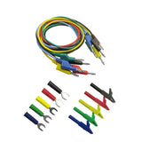 Maxbell 4mm Banana To Banana Test Leads Probes for Multimeter With Alligator Clip and U shaped Test Probe