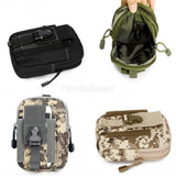 Maxbell Molle Pouch Belt Waist Pack Bag Military Waist Fanny Pack Black