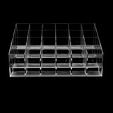 Maxbell Acrylic 24 Lipstick Holder Display Cosmetic Organizer Makeup Case Storage