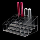 Maxbell Acrylic 24 Lipstick Holder Display Cosmetic Organizer Makeup Case Storage