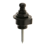 Maxbell Alloy Skidproof Belt Button Strap Lock Black for Electric Guitar & Bass