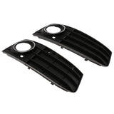 Maxbell 1 Pair Front Bumper Fog Light Grille Cover For Audi A4 A4L B8 2009 2010 2011