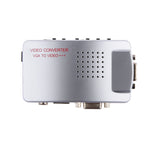 Maxbell Computer VGA to TV AV Composite Converter Adapter S-Video Box for PC Laptop Mac