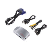 Maxbell Computer VGA to TV AV Composite Converter Adapter S-Video Box for PC Laptop Mac