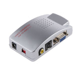 Maxbell Computer VGA to TV AV Composite Converter Adapter S-Video Box for PC Laptop Mac