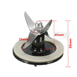 Maxbell Stainless Steel Blender Blade Replacement Black with Sealing Ring Gasket