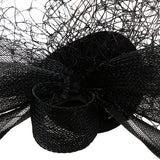 Maxbell Women Mini Top Hat Feather Fancy Dress Burlesque Halloween Costume Black