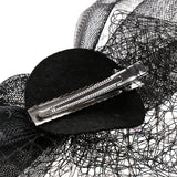 Maxbell Women Mini Top Hat Feather Fancy Dress Burlesque Halloween Costume Black