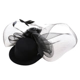 Maxbell Women Mini Top Hat Feather Fancy Dress Burlesque Halloween Costume Accessories