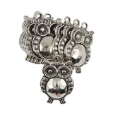 Maxbell 23x35mm Large tibetan Silver Owl Bird Charms Pendants for DIY Jewelry Pack of 10Pcs