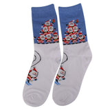 Maxbell 1 Pair 80% Cotton Unisex Soft Winter Autumn Warm Christmas Santa Claus Crew Socks