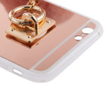 Maxbell Rose Gold Mobile Phone Case Protective Back Cover with Imitation Pink Wool Ball for iPhone 6 / 6S