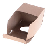 Maxbell 50pcs Vintage Kraft Paper Boxes Sweets Candy Cookies Brown Square Gift Boxes Wedding Party Supplies Love Heart Window