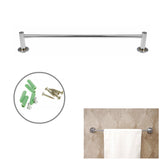 Maxbell Wall Mounted Bathroom Towel Bar 201 Stainless Steel Bath Shelf Rack Hanging Towel Clothes 60cm