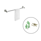 Maxbell Wall Mounted Bathroom Towel Bar 201 Stainless Steel Bath Shelf Rack Hanging Towel Clothes 60cm