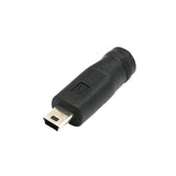 Maxbell 5.5mm x 2.1mm DC Power Supply Female to Mini USB Male Charge Converter Adapter for Cellphone, Tablet, Laptop