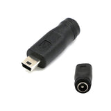 Maxbell 5.5mm x 2.1mm DC Power Supply Female to Mini USB Male Charge Converter Adapter for Cellphone, Tablet, Laptop