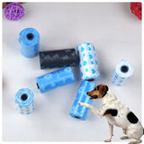 Maxbell 10 Pieces Printed Dog Pooper Bags Doggy Bag Pet Poop Poo Pick-up Holder Disposable Waste Bag