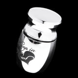 Maxbell Stainless Steel Pets Memorials Ash Hold Always in my Heart Cremation Urn Small Jar Openable