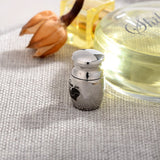 Maxbell Stainless Steel Pets Memorials Ash Hold Always in my Heart Cremation Urn Small Jar Openable