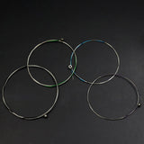 Maxbell String Instrument 4Pcs Silver String Nickel Plated Ball-end For Violin Accs