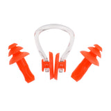 Maxbell Waterproof Soft Silicone Swimming Earplugs Ear Plugs and Nose Clip Set Sports Swimming Pool Accessories Random Color