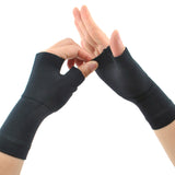 Maxbell Pair Of Compression Gloves Pain Ache Stiffness Reliever Black M