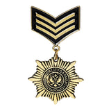 Maxbell Mens Punk Uniform Medal Streampunk Gothic Brooches Badge Brooch Pin