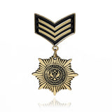 Maxbell Mens Punk Uniform Medal Streampunk Gothic Brooches Badge Brooch Pin