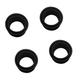 Maxbell 4 Pieces Black Rubber 50.8mm 2'' Fishing Rod Holder Pole Rest Rack Bracket Mount Insert Protectors Replacement Accessories