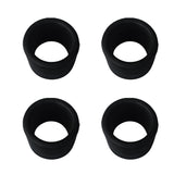 Maxbell 4 Pieces Black Rubber 50.8mm 2'' Fishing Rod Holder Pole Rest Rack Bracket Mount Insert Protectors Replacement Accessories