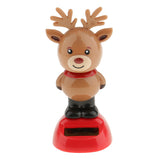 Maxbell Plastic Solar Powered Dancing Flip Flap Car Home Desk Dancer Bobble Toy Ornament Reindeer