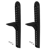 Maxbell 2 Pieces/ Set 18" Long Lightweight Black Nylon Sit-in & Sit-on Kayak Foot Brace Pedal with Screws