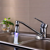 Maxbell Automatic 360 Swivel No Battery Water Faucet Blue Glow Blue LED Light Tap 7.8cm