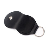 Maxbell Keyring Guitar Picks Holder Bag Leather-Black