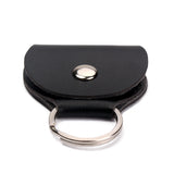Maxbell Keyring Guitar Picks Holder Bag Leather-Black
