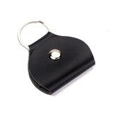 Maxbell Keyring Guitar Picks Holder Bag Leather-Black