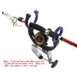 Maxbell Adjustable Fishing Rod Bracket Boat Fishing Pole Mount Clamp On Stander Holder Max.opening 5cm