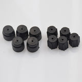 Maxbell 10 Pieces AC A/C Charging Port Service Caps R134a R12 13mm & 16mm Black